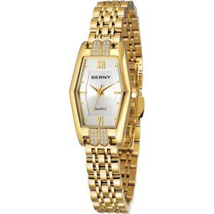 Gold Watches for Women Dainty Hexagon Ladies Quartz Wrist Watches